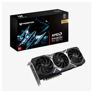Видеокарта Acer Predator BiFrost Radeon RX 9070 OC 16GB · Radeon RX 9070, 16 GB Видеокарта Acer Predator BiFrost Radeon RX 9070 OC 16GB · Radeon RX 9070, 16 GB